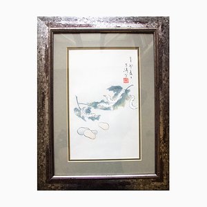 Spring, Caterpillars, Japanese Woodcut, Framed-FSD-1251193