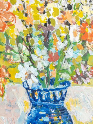 Spring Flowers, Oil on Panel, Framed-GPP-1126569