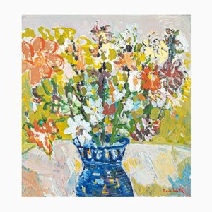 Spring Flowers, Oil on Panel, Framed-GPP-1126569