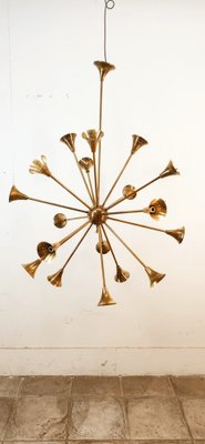 Sputnik 18-Light Hanging Lamp in Brass-QLH-1820845