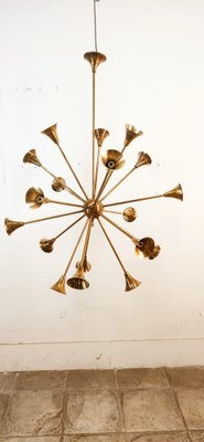 Sputnik 18-Light Hanging Lamp in Brass-QLH-1820845