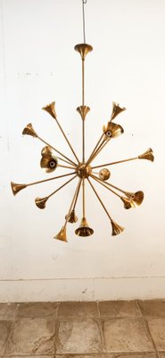 Sputnik 18-Light Hanging Lamp in Brass-QLH-1820845