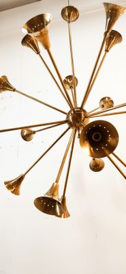 Sputnik 18-Light Hanging Lamp in Brass-QLH-1820845