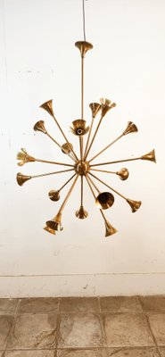 Sputnik 18-Light Hanging Lamp in Brass-QLH-1820845