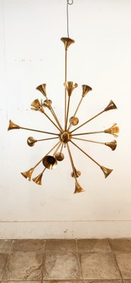 Sputnik 18-Light Hanging Lamp in Brass-QLH-1820845