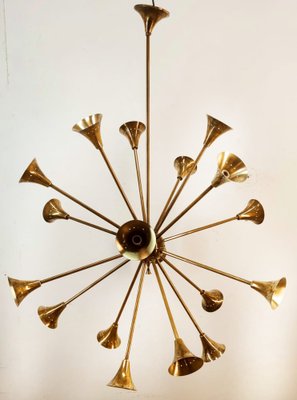 Sputnik 18-Light Hanging Lamp in Brass-QLH-1820845