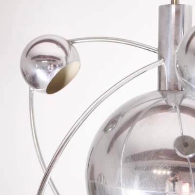 Sputnik Chandelier in Chromed Metal by Goffredo Reggiani, 1970s-DSC-1194119