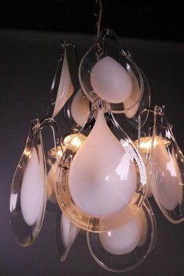 Sputnik Chandelier in Murano Glass & Chrome from Venini, Italy, 1960s-DEK-932482