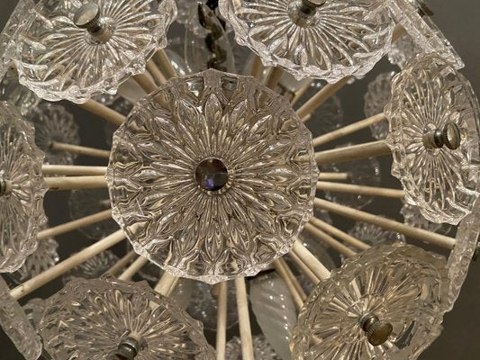 Sputnik Chandelier with Glass Discs, 1970s-JJC-867649