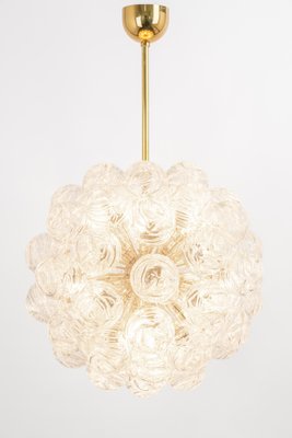 Sputnik Chandelier with Snow Glass Balls from Doria Leuchten, Germany, 1970s-UGR-1410508