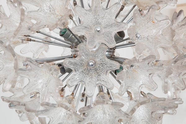 Sputnik Chrome and Glass Flowers by Paolo Venini for VeArt, 1960s-KL-620184