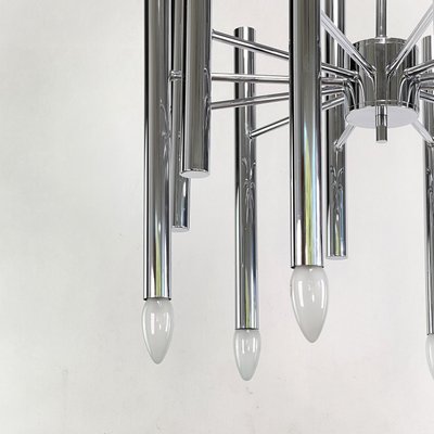 Sputnik Chrome Ceiling Lamp by Boulanger, 1970s-JUZ-1370862