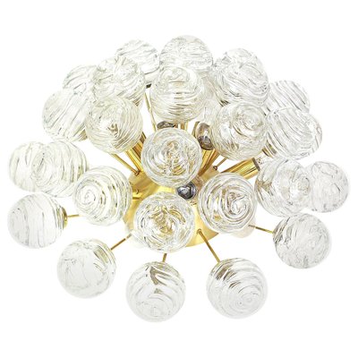 Sputnik Flush Mount Glass Snowballs from Doria, Germany, 1970s-UGR-1085819