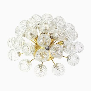 Sputnik Flush Mount Glass Snowballs from Doria, Germany, 1970s-UGR-1085730