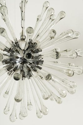 Sputnik Murano Glass Drops Chandelier, Italy, 1960s-UQV-1451103