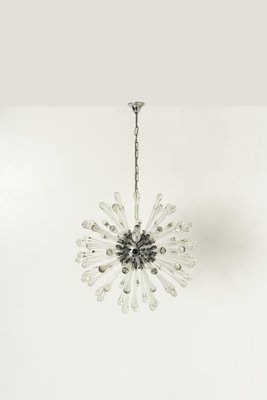 Sputnik Murano Glass Drops Chandelier, Italy, 1960s-UQV-1451103