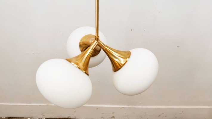 Sputnik Pendant in Brass with Three Suspensions-QLH-1017055