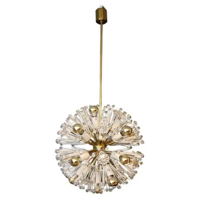 Sputnik Snowball Dandelion Chandelier Emil Stejnar for Nikoll, 1950s-YF-1763594