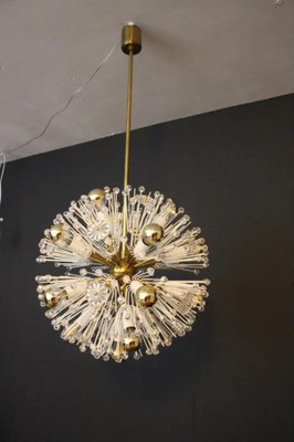 Sputnik Snowball Dandelion Chandelier Emil Stejnar for Nikoll, 1950s-YF-1763594