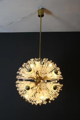 Sputnik Snowball Dandelion Chandelier Emil Stejnar for Nikoll, 1950s-YF-1763594