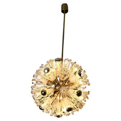 Sputnik Snowball Dandelion Chandelier Emil Stejnar for Nikoll, 1950s-YF-1763594