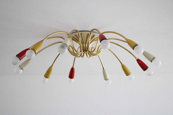 Sputnik Spider Ceiling Lamp, 1950s-FJP-1771598