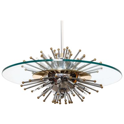 Sputnik Sunburst Chandelier, 1970s-KL-620244