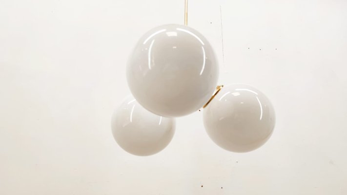 Sputnik Suspension with Glossy White Globes-QLH-1017049