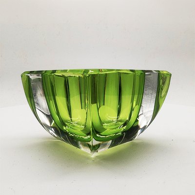 Square Ashtray or Catch-All in Lead Crystal attributed to Val Saint Lambert, Belgium, 1960s-YHS-2035329