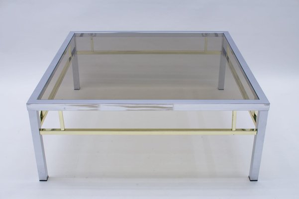 Square Bicolor Coffee Table, 1970s-KQB-937312