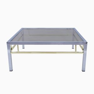 Square Bicolor Coffee Table, 1970s-KQB-937312