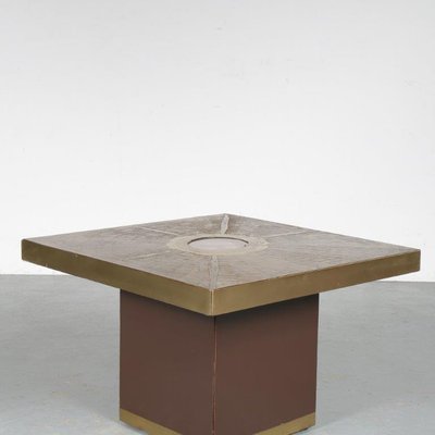 Square Coffee Table by Paco Rabanne for Lova Creation, 1970s-GG-876270