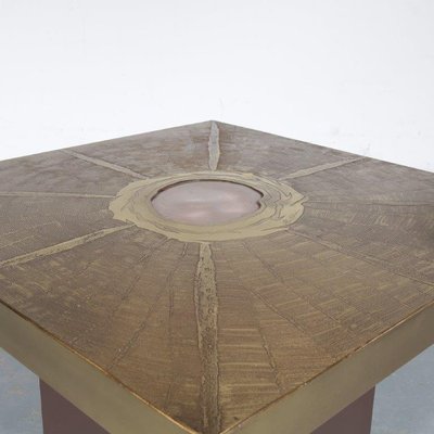 Square Coffee Table by Paco Rabanne for Lova Creation, 1970s-GG-876270