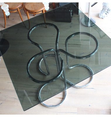 Square Dining Table, Italy, 1970s-DDQ-1743488