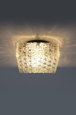 Square Flush Mount by Osvetlovaci Sklo Valaske Mezrici, 1960s-IVW-1336746