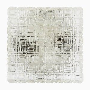 Square Flush Mount by Osvetlovaci Sklo Valaske Mezrici, 1960s-IVW-1336746