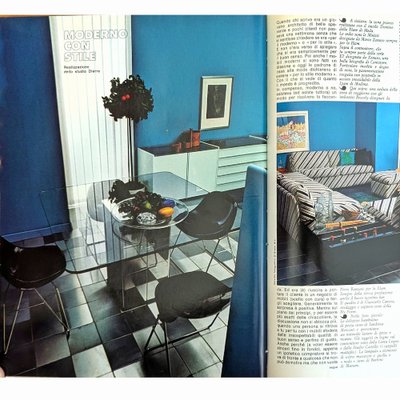 Square Glass and Steel Table by Marco Zanuso for Elam, 1970s-EZ-2041233