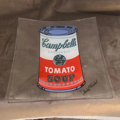 Square Glass Campbell Soup Vide Poche by Andy Warhol for Rosenthal, 1990s-NMK-1726154