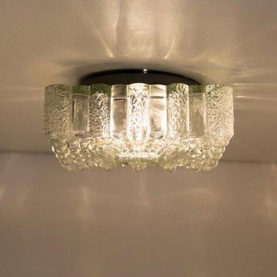 Square Glass Flush Mount attributed to Helena Tynell, 1970s-VDW-2022204