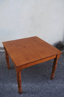 Square Spruce Dining Table, 1950s-KNM-862173