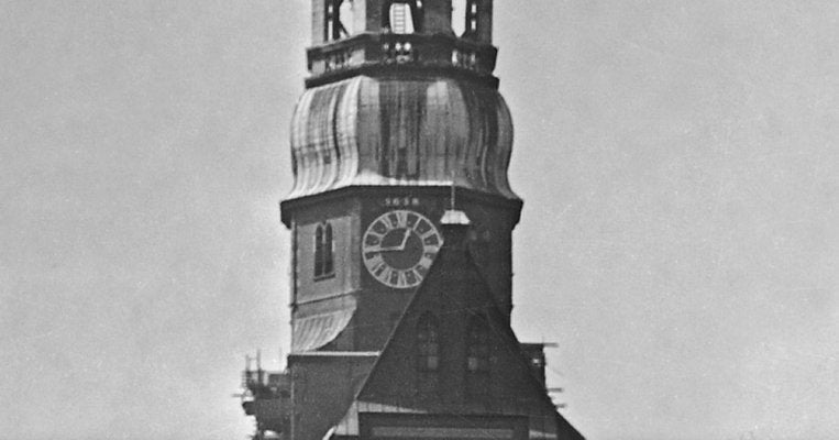 St. Catherine's Church at Hamburg, Germany 1938, Printed 2021-DYV-992037