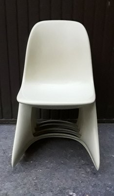 Stackable Plastic Chairs by Alexander Begge for Casala, 1974, Set of 4-HOI-778935