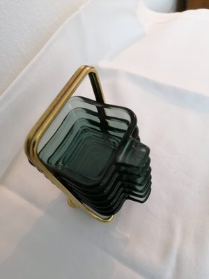 Stacking Ashtrays by Wilhelm Wagenfeld for WMF, 1950s, Set of 6-AX-838546