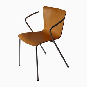 Stacking Chair by Vico Magistretti for Fritz Hansen Buchenholz, 1990s-ESB-1412037