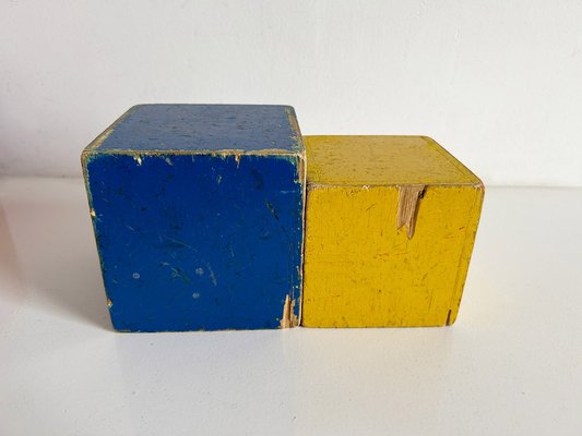 Stacking Cubes by Ko Verzuu for Ado, 1930s, Set of 7-RPY-1801238