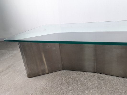 Stainless Steel Ypsilon Coffee Table, 1970s-JJT-1762978