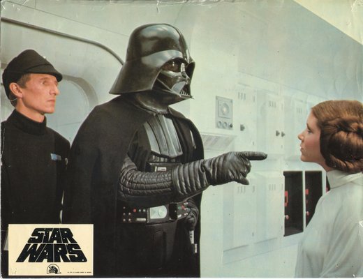 Star Wars, Leia Organa and Darth Vader, Lobby Card, 1977-DYV-874650