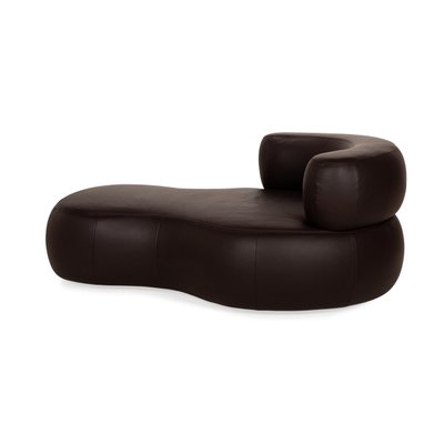 States Lounger and Stool in Leather from La Nuova Casa, Set of 2-RQW-2026529