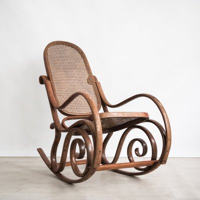 Steamed Wooden Rocking Chair-NZV-1231397