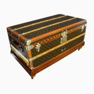 Steamer Trunk with Stenciled Monogram by Louis Vuitton for Louis Vuitton, 1920s-YF-1777132